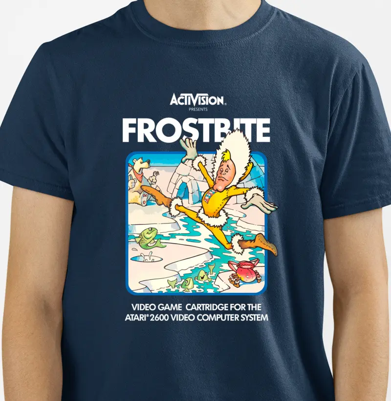 ❄️ Camiseta Frostbite - Atari Clássicos
