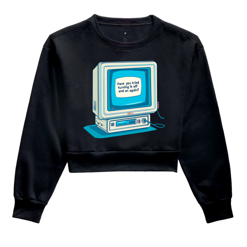 Moletom Cropped "Turning in off and turn again" T.I - meme