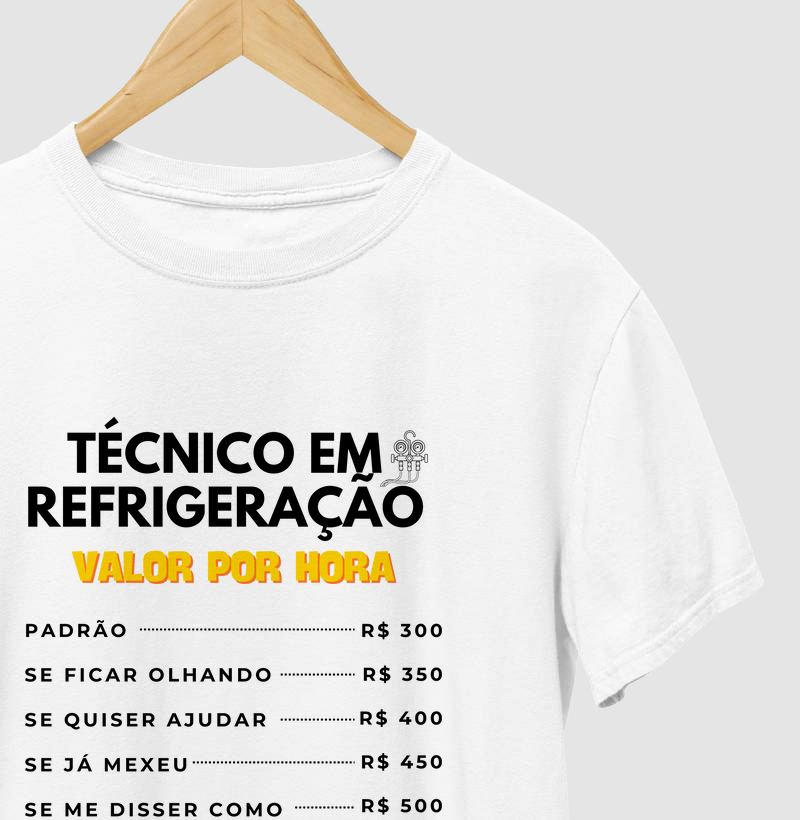 Camiseta Valorize o Técnico em Refrigeração