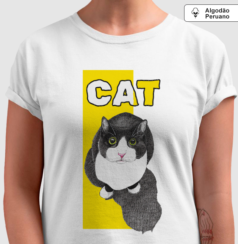 Camiseta Algodão Peruano O Gato