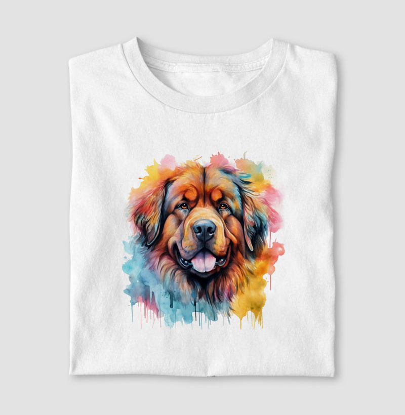 Mastiff Tibetano aquarela