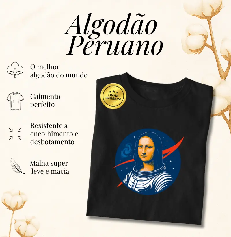 Algodão Peruano - Lisa Cósmica
