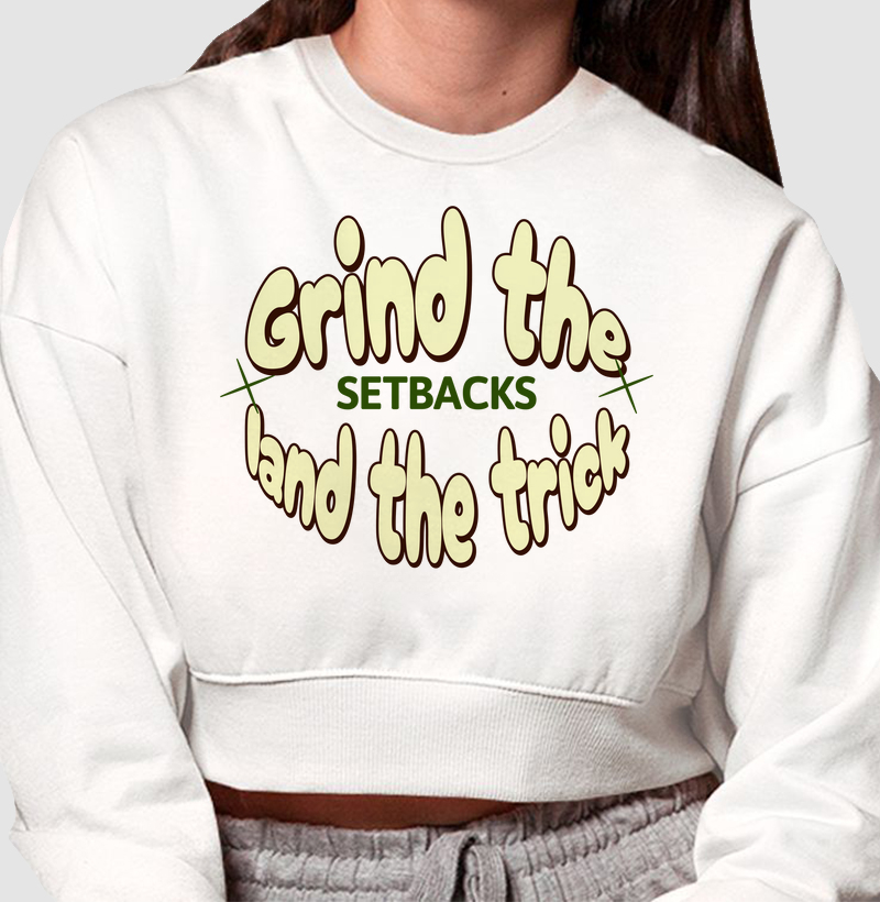 Cropped Moletom Grind The Sedback Land The Trick 