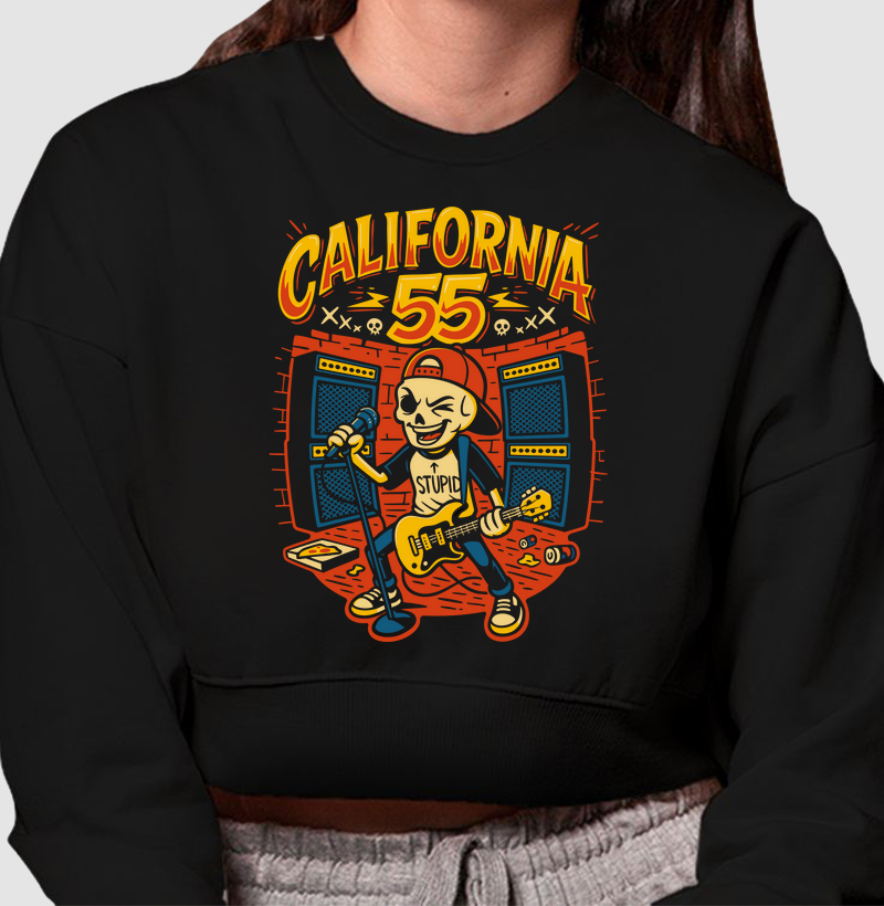 California 55 - Moletom Cropped - Show