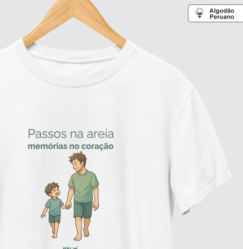 Passos na areia memórias no coração