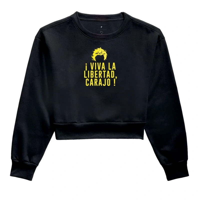 Cropped Moletom Libertad