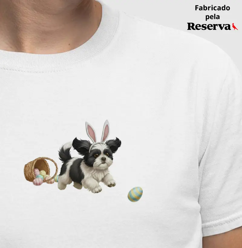 Shih Tzu Preto - Páscoa