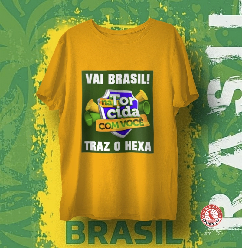T Shirt Unissex Vai Brasil