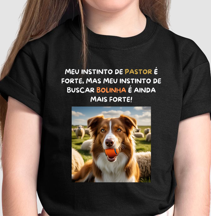Meu instinto de buscar bolinha é forte
