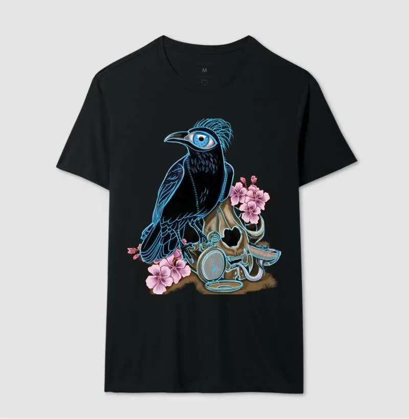 Blue crow and skull cat