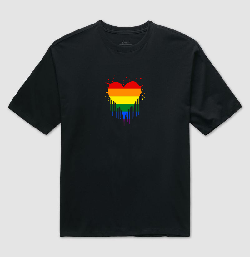 Coração LGBT Escorrendo