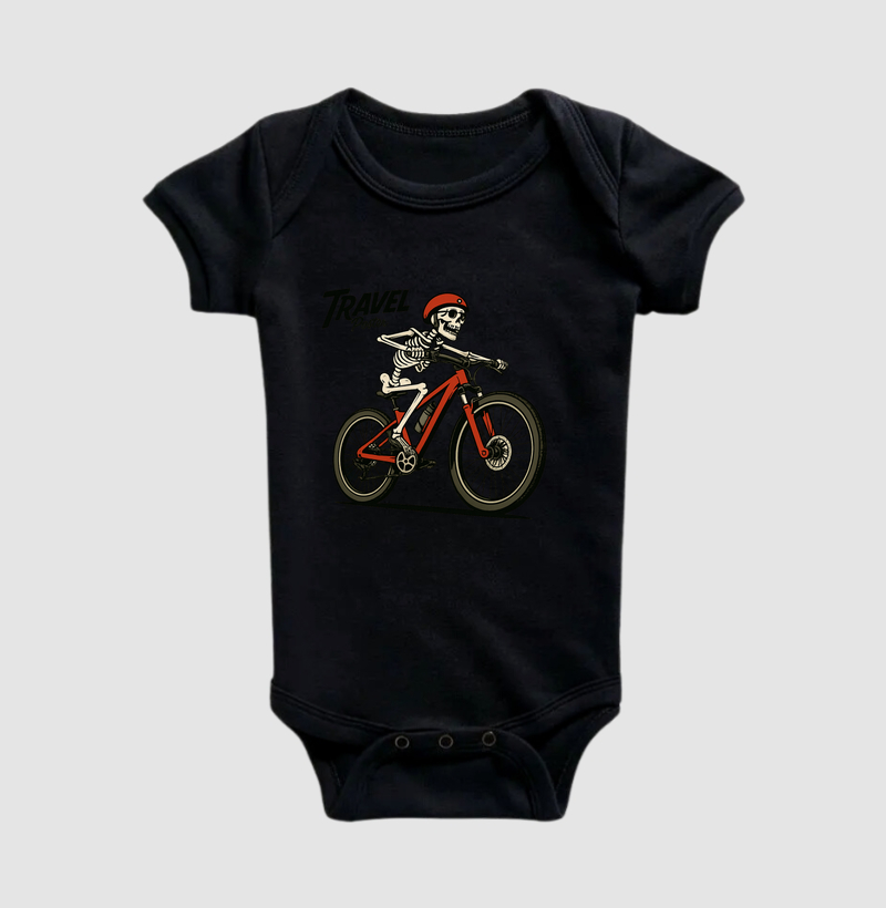 Camiseta Estampa Caveira do Pedal