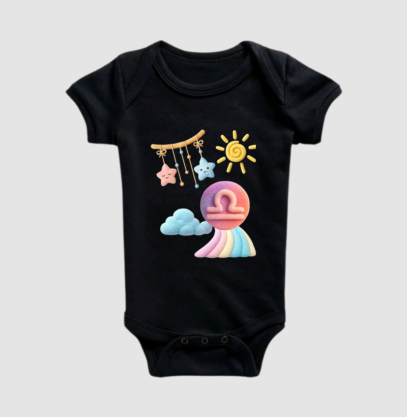 Body Bebê Libra – Arco-Íris da Harmonia