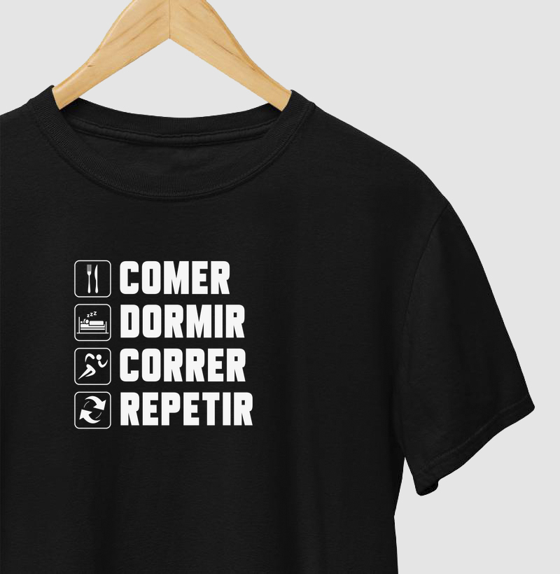 Camiseta Fawk - Comer, dormir, correr, repetir