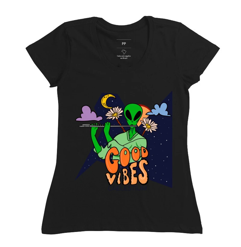 Camiseta Alien Flautista