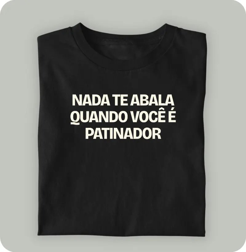 Nada te abala o patinador