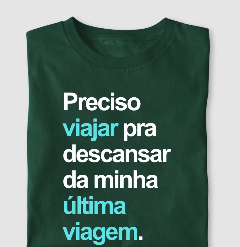 Preciso viajar pra descansar