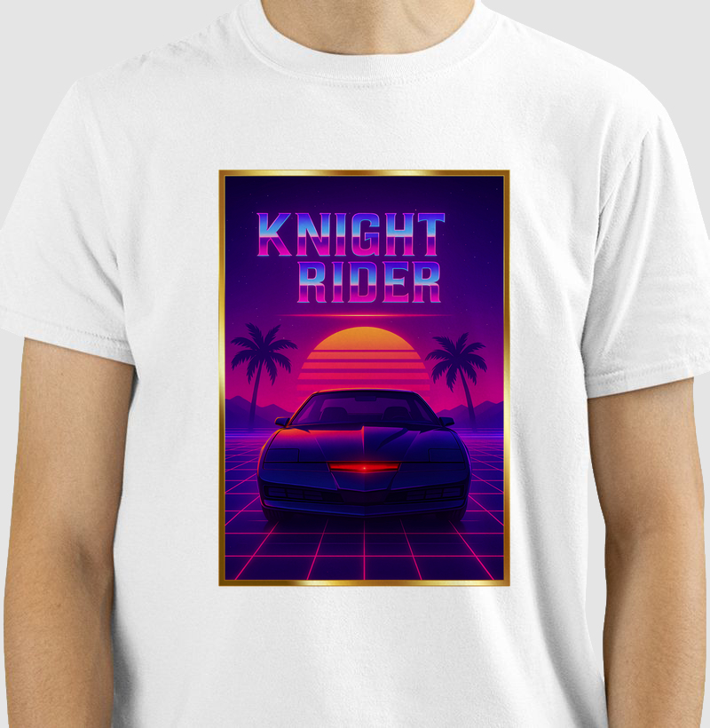 🚗 Camiseta Knight Rider Synthwave