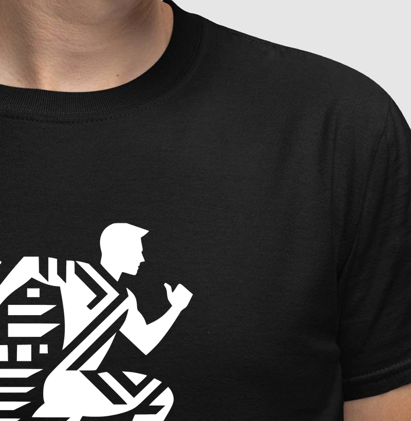 Camiseta Art Deco para Corredores | Estilo Urbano e Elegante | Moda Esportiva VB