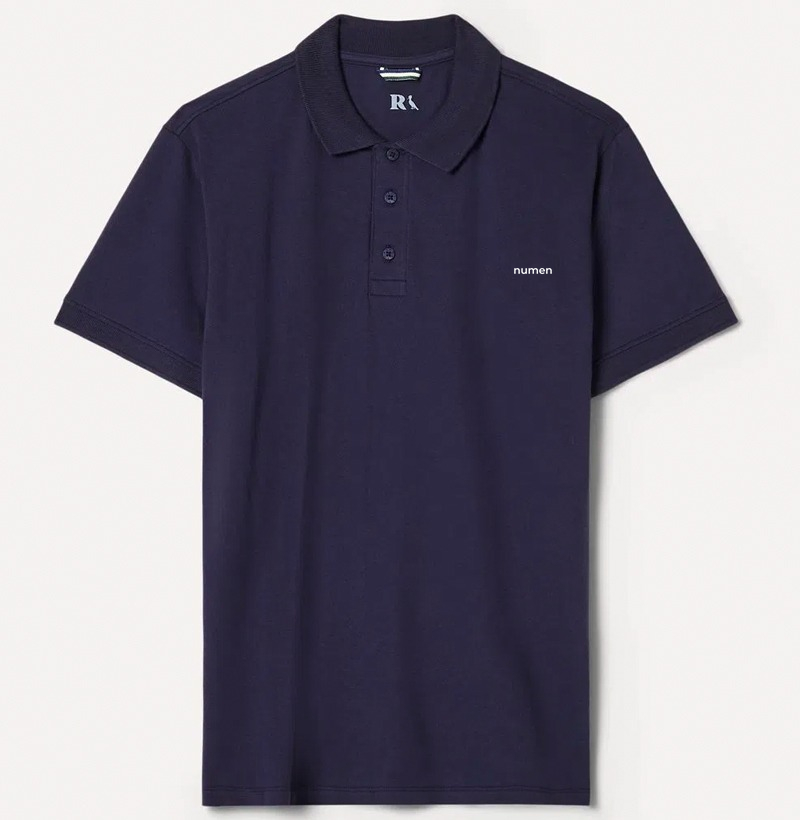 Polo bordada numen | Masculina Marinho #2966