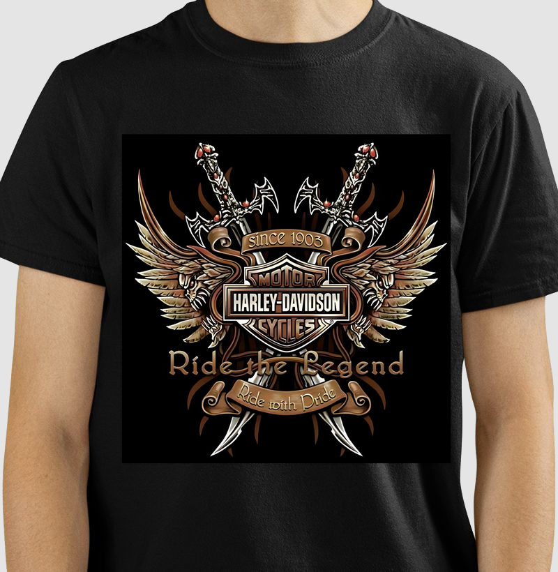 Camiseta Harley Ride The Legend