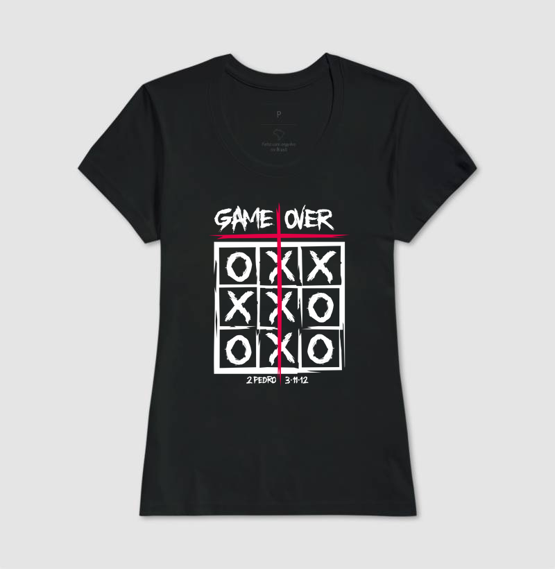 Camiseta Feminina Game Over