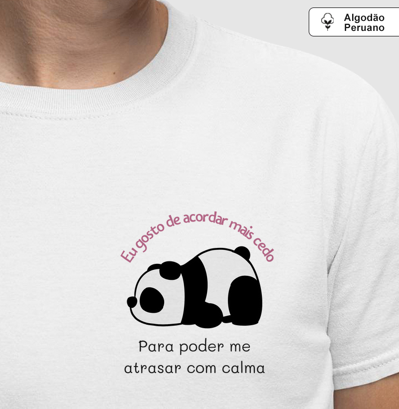 EU GOSTO DE ACORDAR MAIS CEDO PARA PODER ME ATRASAR COM CALMA