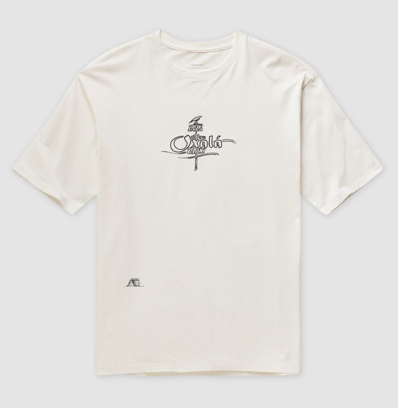 Camiseta Oversize Ferramenta de Oxalá – A Paz e a Sabedoria
