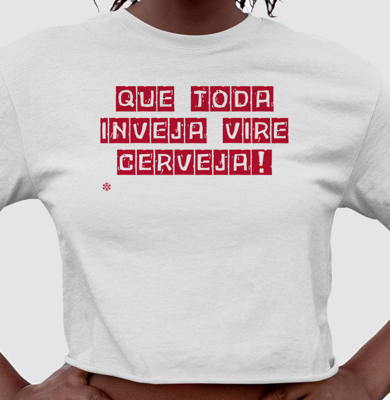 Cropped Inveja Vire Cerveja (Vermelha)