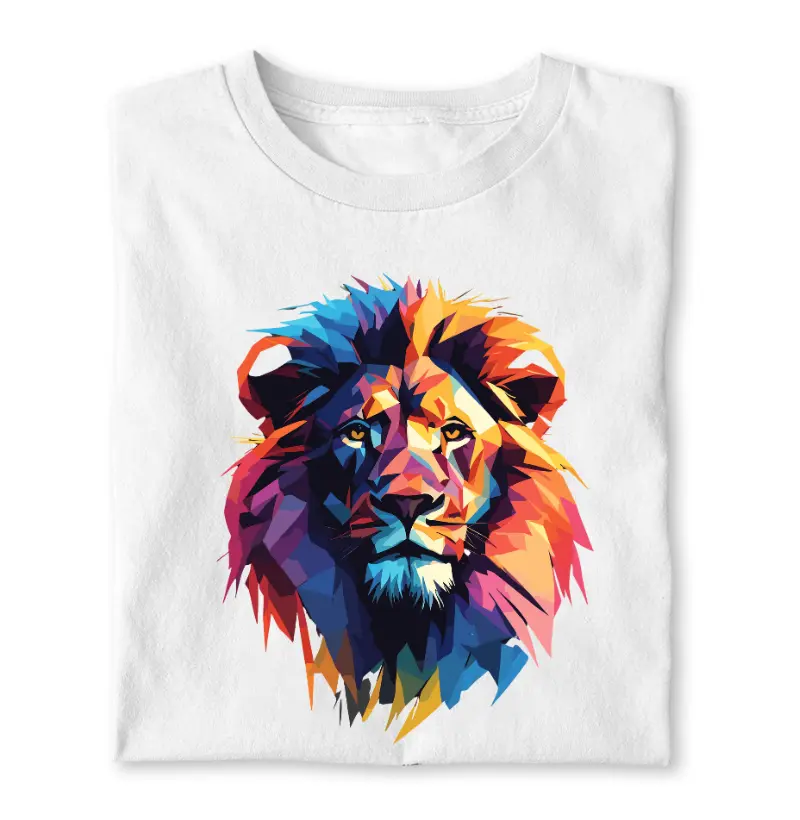 Lion T-Shirt in Vivid Colors