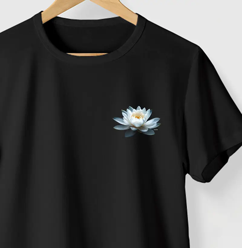 Camiseta WHITE LÓTUS - PRETA - (100% Algodão)