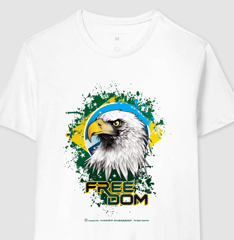 Camisa Freedom Branca Masculina