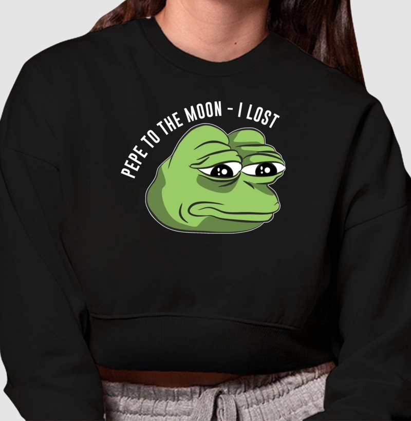 Moletom Cropped PEPE LOST G