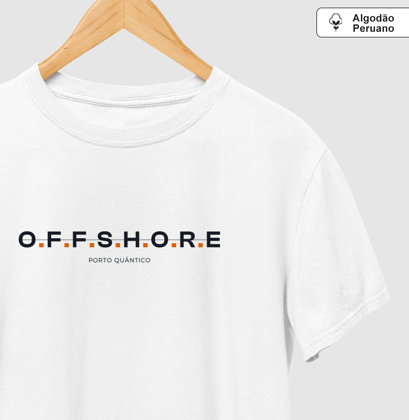 Camiseta Unissex 100% Algodão Peruano - O.F.F.S.H.O.R.E