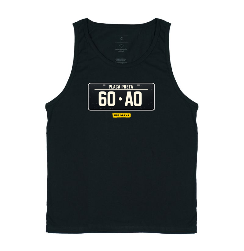 60ao (sessentão) Placa Preta