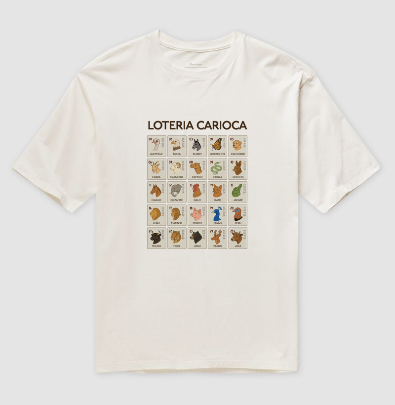 Oversized - Loteria Carioca - Jogo do Bicho