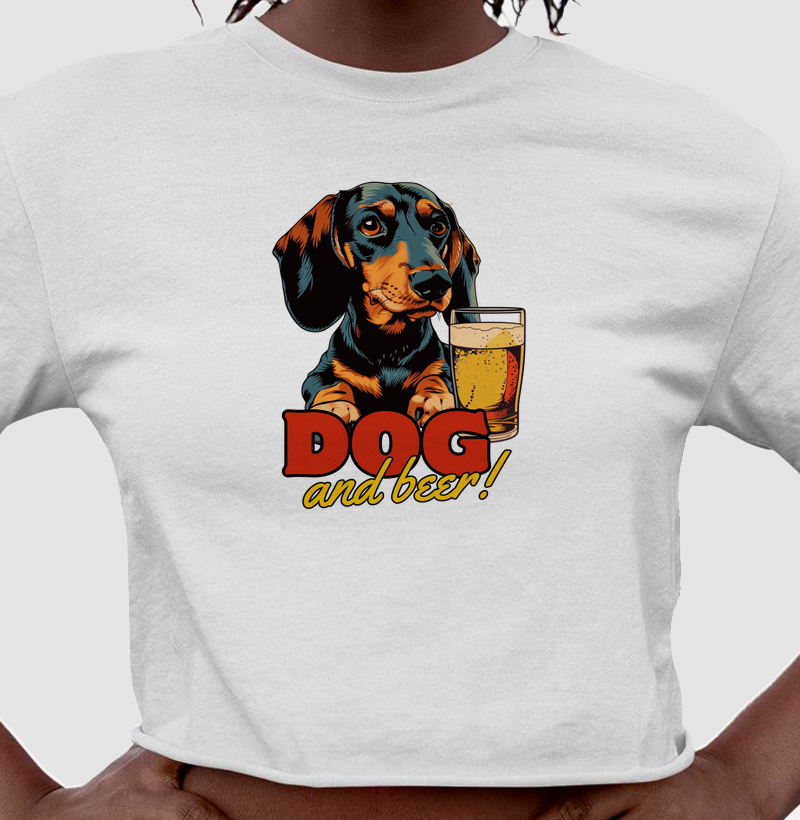 [Cropped] Dog and beer! 