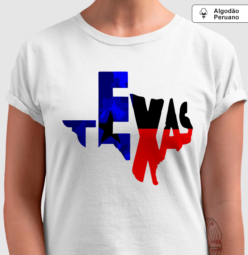 Camiseta Algodão Peruana - Texas