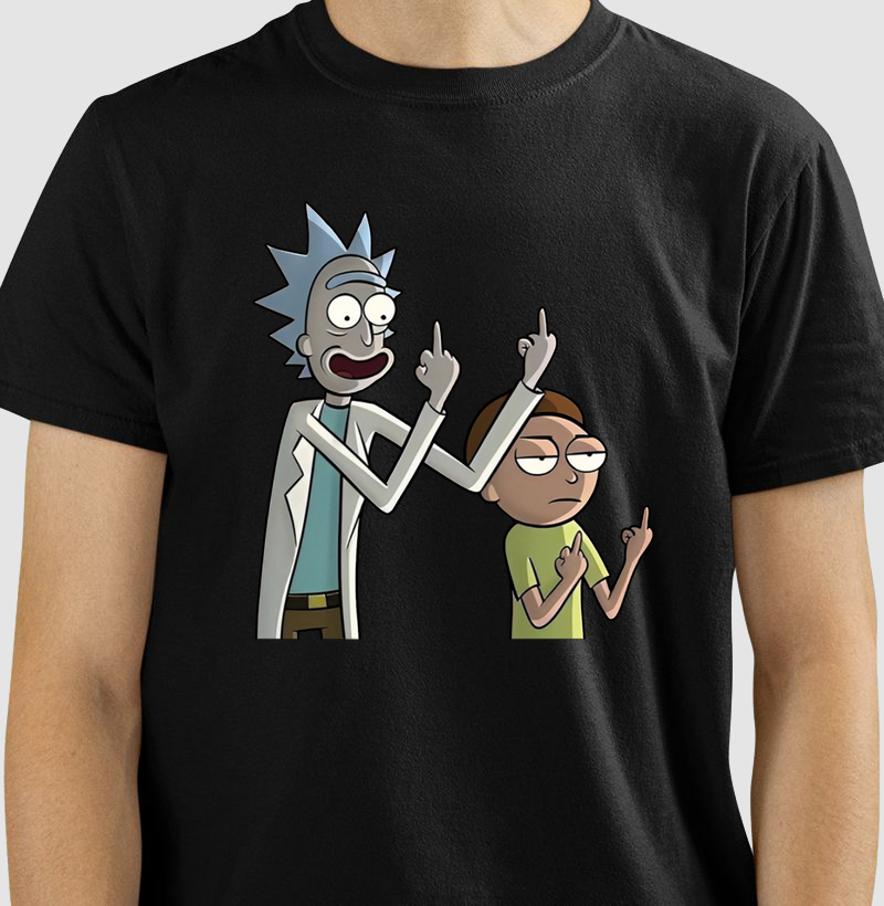 T-shirt Rick and Morty "Paz entre os mundos"