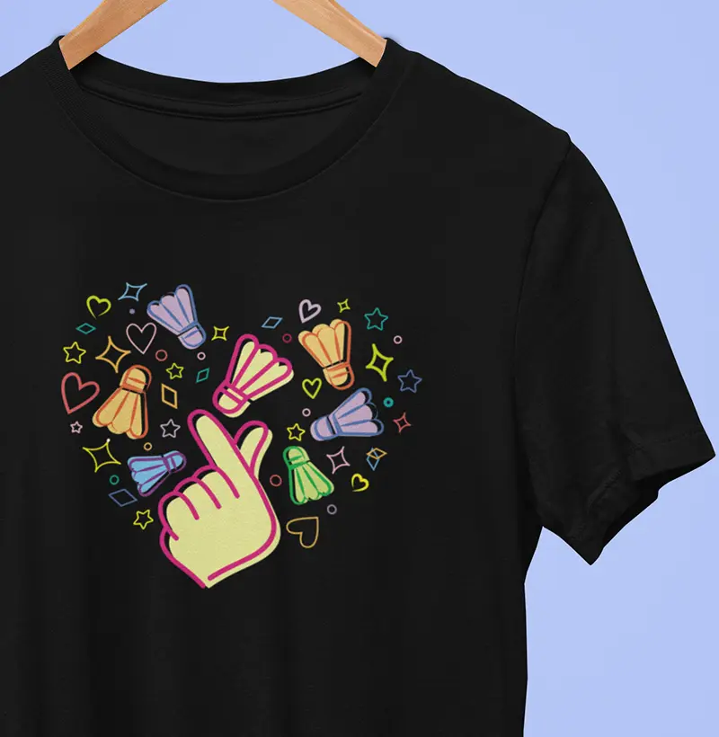 Badminton Finger Heart