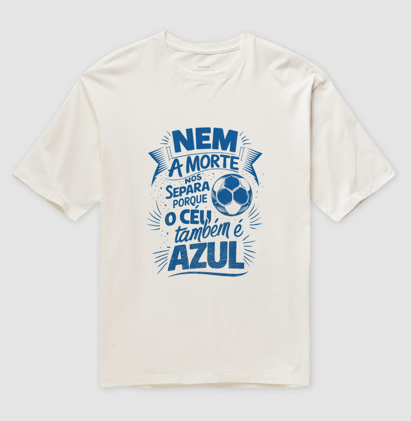 Camiseta Oversized Nem a Morte Nos Separa