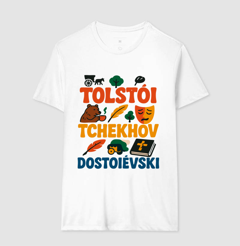 Camiseta Escritores Russos