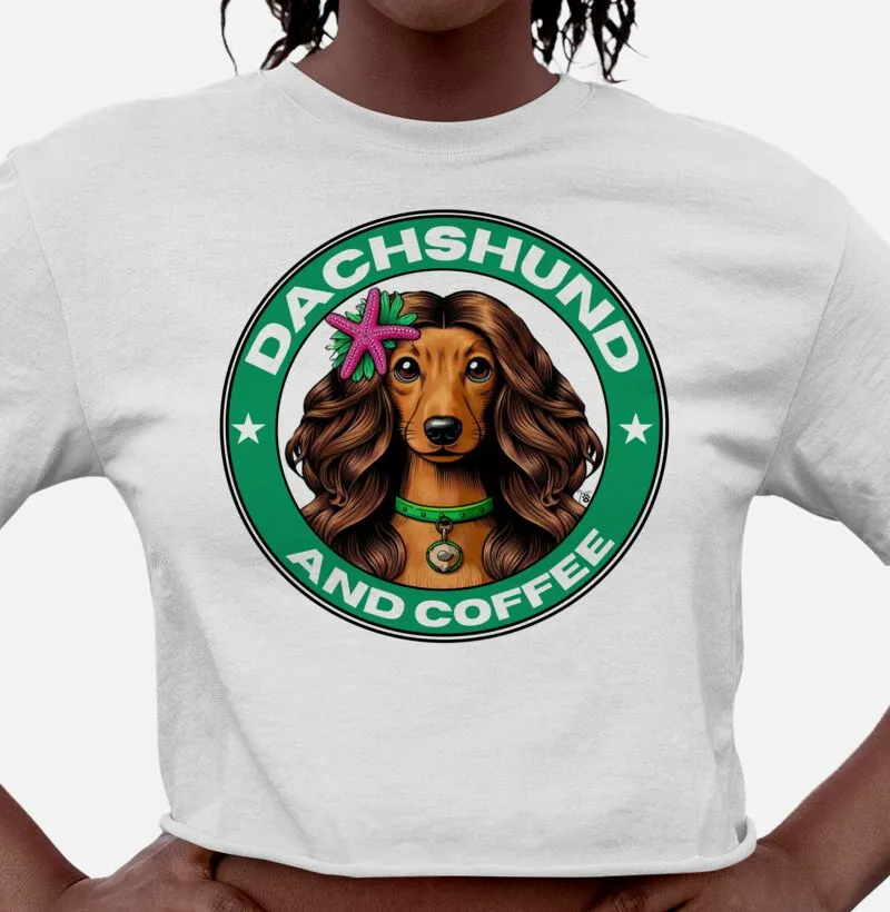 [Cropped] Dachshund and Coffee - Dachshund