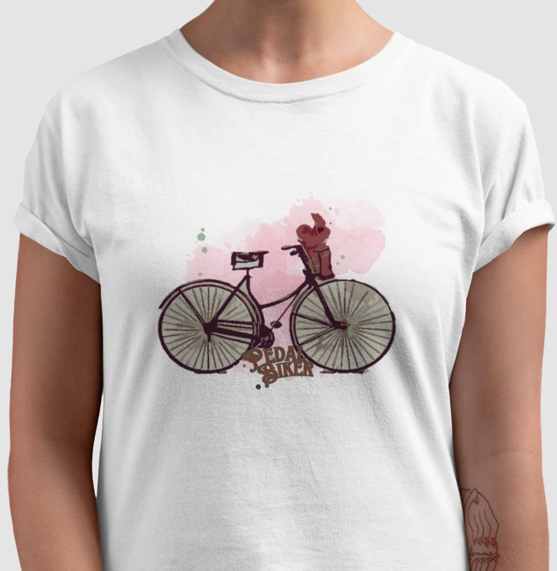 camiseta pedal biker flores
