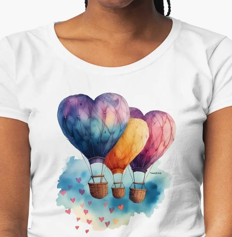Camiseta Balões Coração