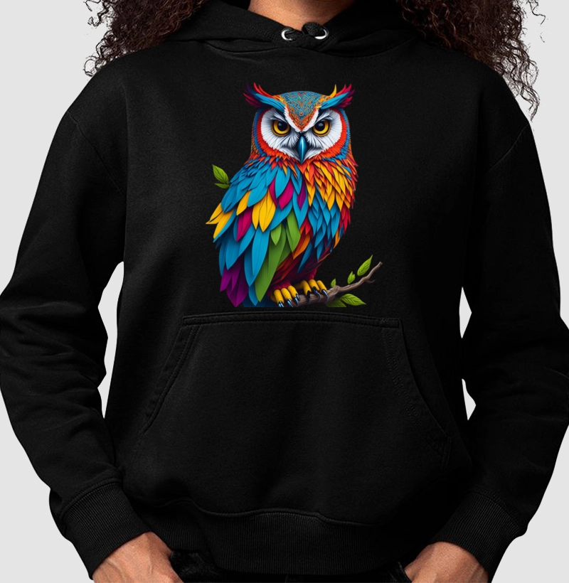 Moletom Coruja Aquarela