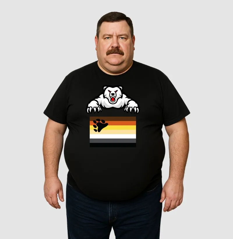 Camiseta Urso Bravo com Bandeira Bears