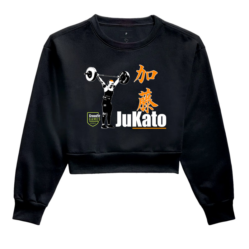 Cropped moletom preto