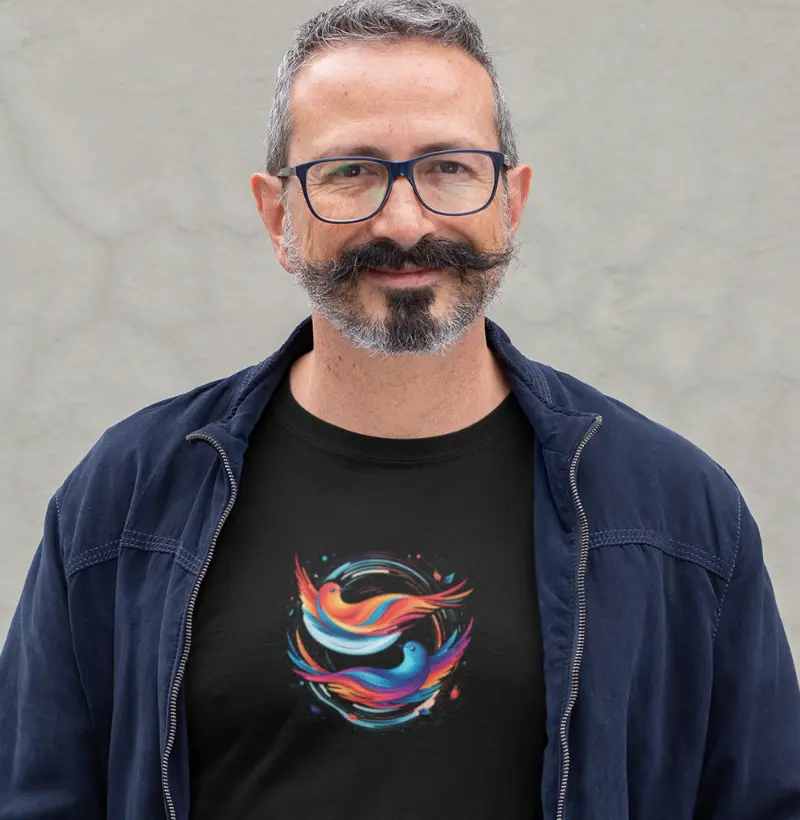 A Liberdade de Ser | Camiseta Minimalista Pássaros | Voe Alto