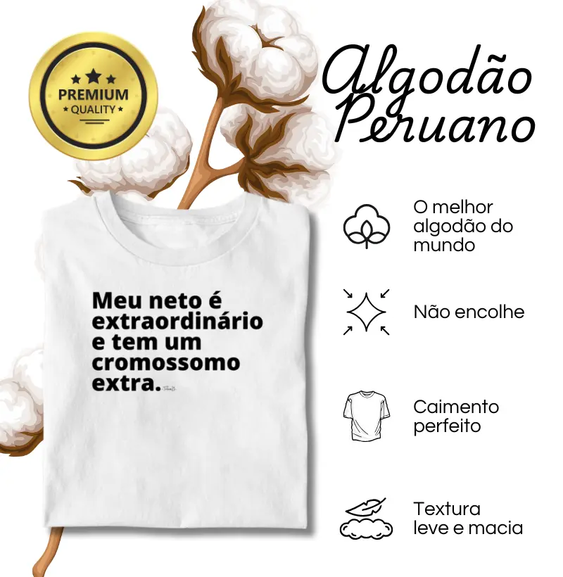 Algodão Peruano - Neto extraordinário